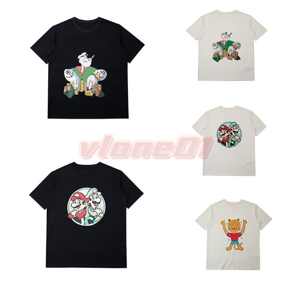 Designer Herren Casual T-Shirts Damen Streetwear Hip Hop T-Shirts Paare Mode Cartoon Print Kurzarm T-Shirt Asiatische Größe S-XL