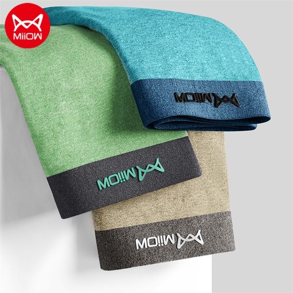 

miiow youpin 3a graphene men boxer antibacterial ice silk man underwear male cotton boxers solid color shorts men's panties 3pcs 220427, Black;white