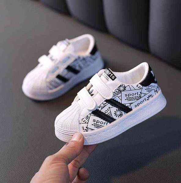 

size21-30 fashion children sneakers boys girls casual running shoes baby non-slip high-quality breathable kids sports flat shoes g220527, Black;red