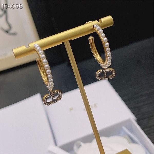 

jewelry online new products s925 silver needle pearl circle earrings fashion trend temperament earrings, Golden