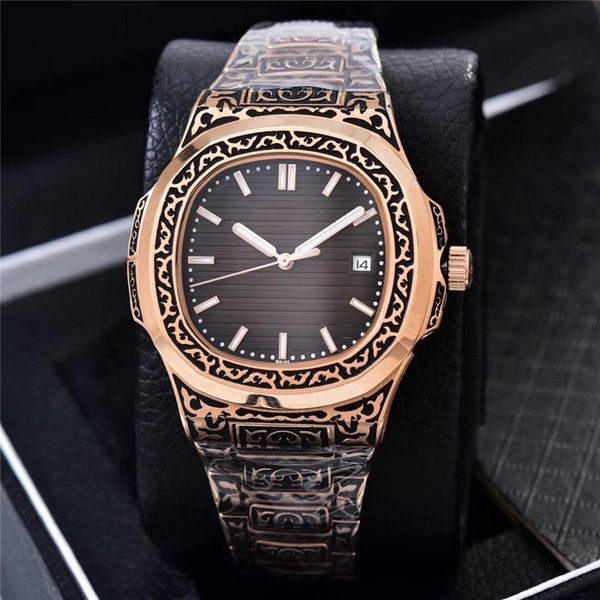 

most popular men's watch waterproof design designer aaa watch classic style, Slivery;brown