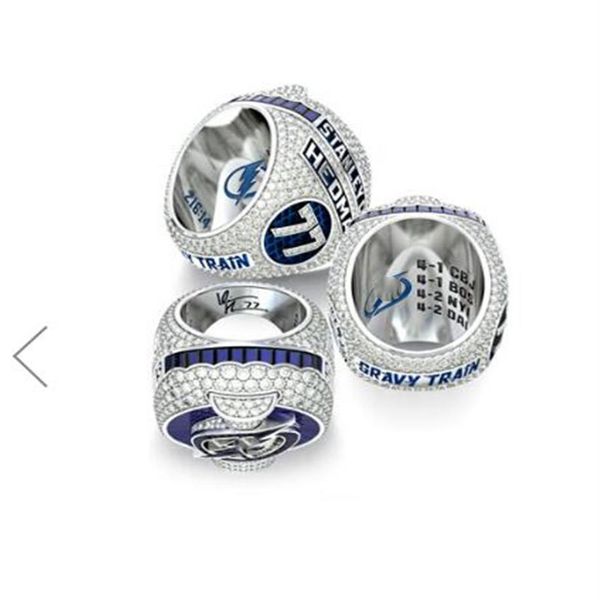 

2021 whole tampa bay 2020-2021 stanley cup fashion fans gift championship rings250w, Golden;silver