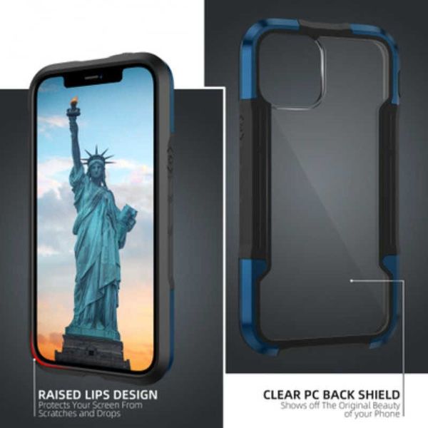 

the new four-corner alloy border iphone12 anti-drop mobile phone case