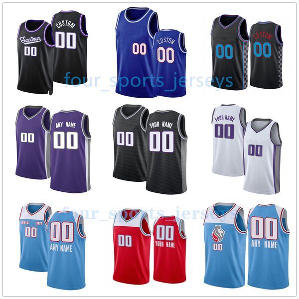 

custom printed 2023 new basketball jerseys 5 fox 40 barnes 10 sabonis 22 holmes 15 mitchell 3 davis 25 len 9 holiday 41 lyles 7 metu 88 quet, Black;red