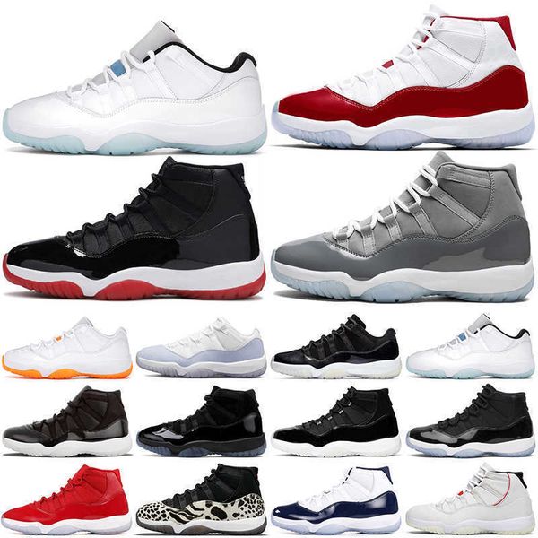 

2022 designer 11 11s og jumpman men basketball shoes gamma blue sneakers cherry cool grey 25th anniversary 72- bred cap and gown outdoor, Black