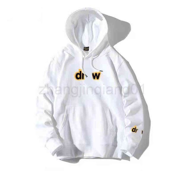 

designer draw hoodie oversized vintage luxe fashion black white autumn winter plush high street hoodie men's and women's letter lo