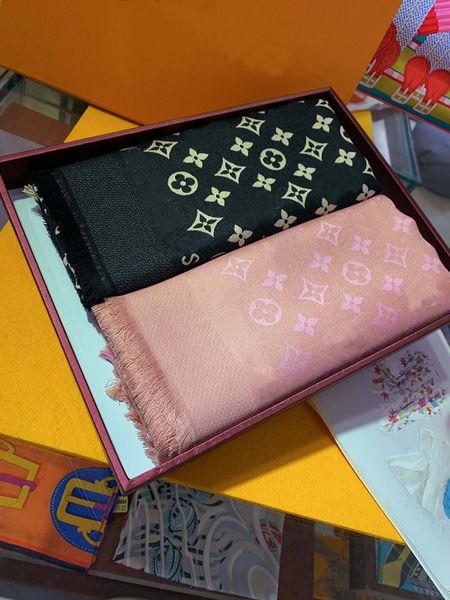 

scarves long 200cm spring and autumn new fashion women plaid print letter scarf shawl warm quality high-end girls, Blue;gray