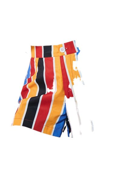 

slant pocket striped shorts b6sm#, White;black