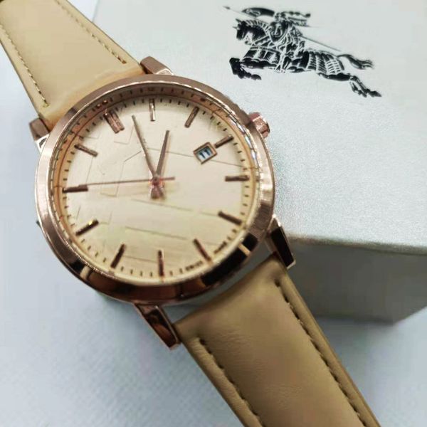 

fashion quartz ladies watch casual simple leather ladies watch, Slivery;brown