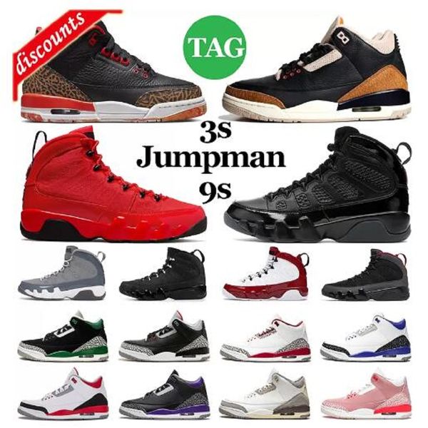 

man men basketball shoes 3s jumpman 3 cardinal red pine green racer blue cool grey hall of fame court purple laser orange mens trainers outd