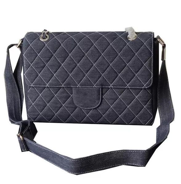 

fashion dark blue jumbo maxi vintage bags classic flap matelasse chain crossbody shoulder luxury designer adjustable shoulder strap messenge