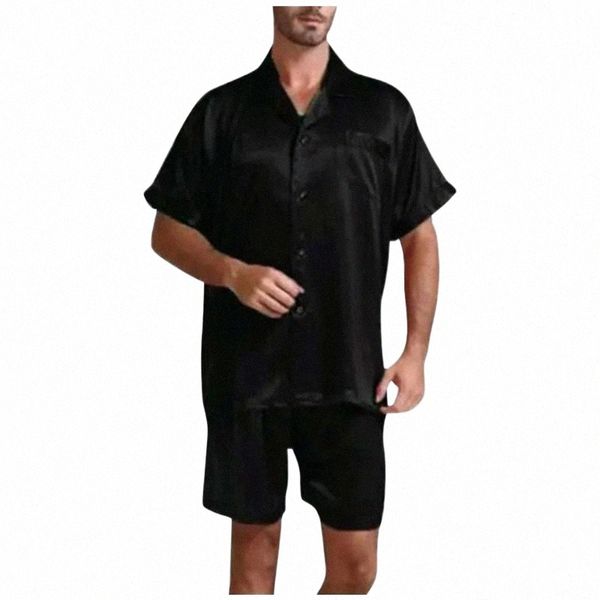 

men's tracksuits solid color home wear pajamas suit comfortable service k77w#, Gray