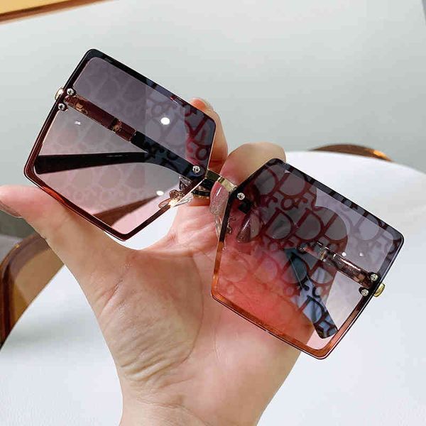 

women sunglasses luxury brand designer new fashion trend women's large square metal shading men's glass vintage glasses for men la, White;black