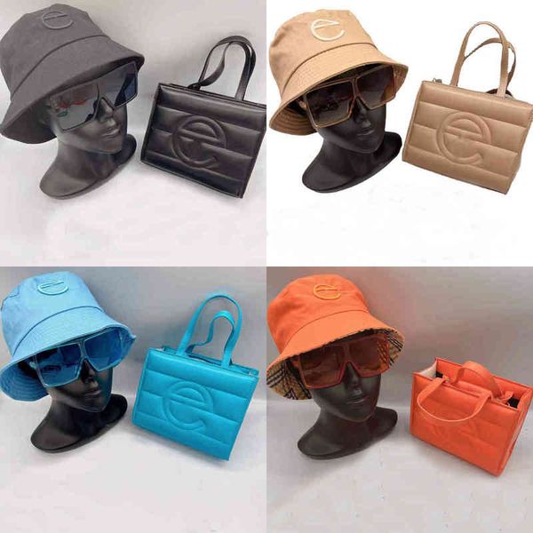 

shoulder bags 3pcs set with hat and sunglasses luxury designer handbags women branded leather crossbody tote shopping purses 220330