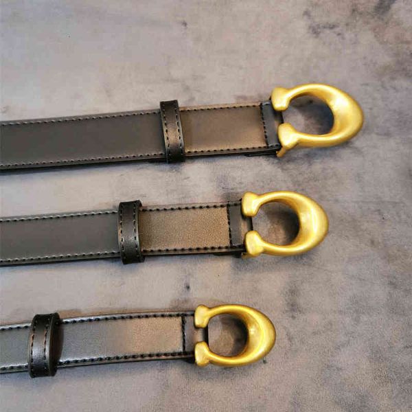 

designer belts belt straight net hongkou family c-button women's jeans decorative cowhide fashion versatile, Black;brown