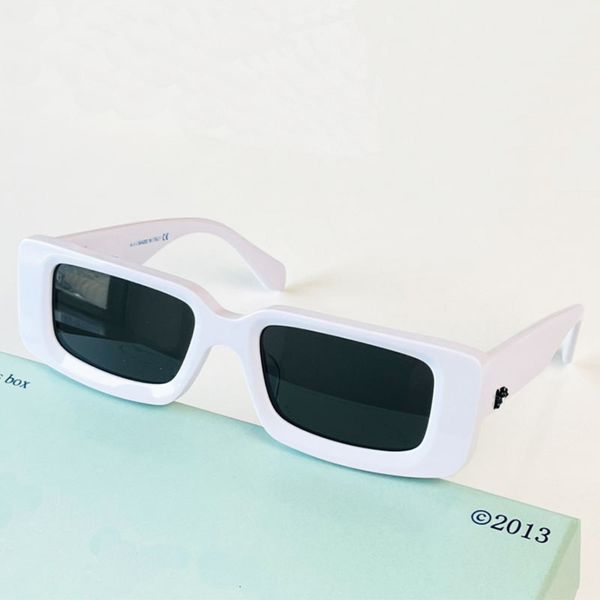 

designer sunglasses omri016 classic black retro full frame fashion off 016 womens glasses uv400 protective mens white sunglassess original b, White;black