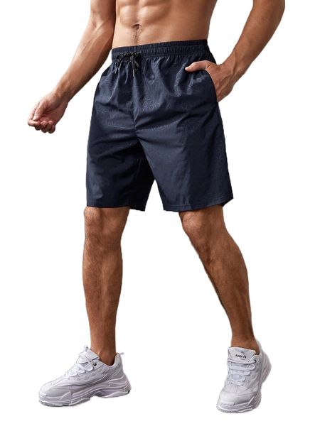 

men slant pocket sports shorts 59jt#, White;black