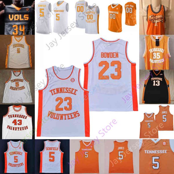 

tennessee volunteers basketball jersey ncaa college williams admiral schofield tobias harris josh richardson olivier nkamhoua uros plavsic, Black