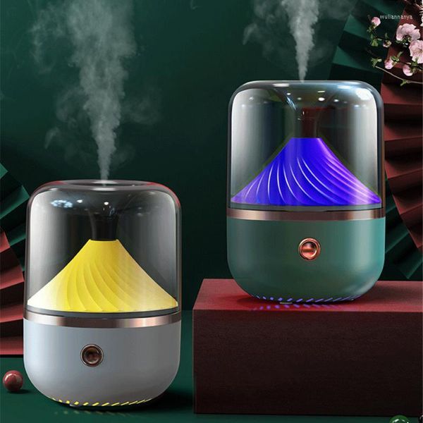 Lampade profumate Umidificatore d'aria da 120 ml Mini diffusore ad ultrasuoni Spruzzatore portatile Atomizzatore di olio essenziale Lampada da notte a LED per la casaFragranza