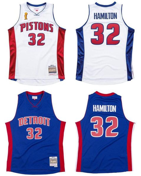 

stitched richard hamilton basketball jersey s-6xl mitchell & ness 2003-04 mesh hardwoods classics retro version men women youth jerseys, Black;red