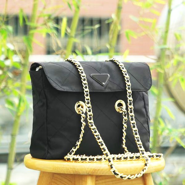 

new bags fashion womens handbag classic womens handbags metal chain canvas composite tote casual large capacity shopping bag