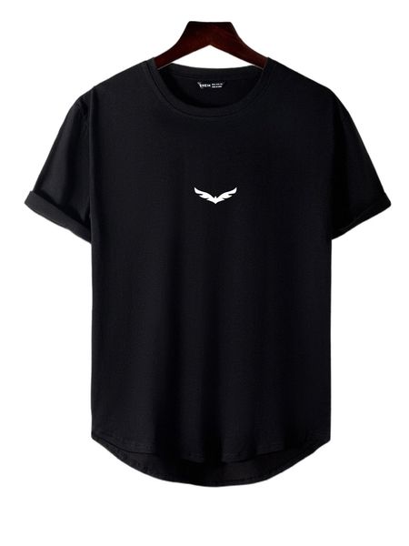 

men bird print tee n2bk#, White;black