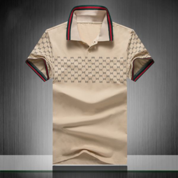 

men polo shirts luxury italy designer mens clothes short sleeve fashion casual men's summer t shirt many colors are available size m-3x, White;black