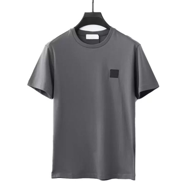 pietra T-shirt da uomo Nuova isola di design T-shirt moda all'ingrosso Uomo Cotone pesante Soild Abbigliamento uomo Maniche corte.jk