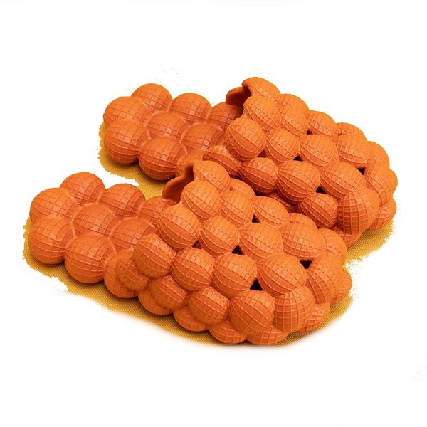 

summer slippers bubble slide women sandal men scuffs woman massage slipper soft bottom, Black