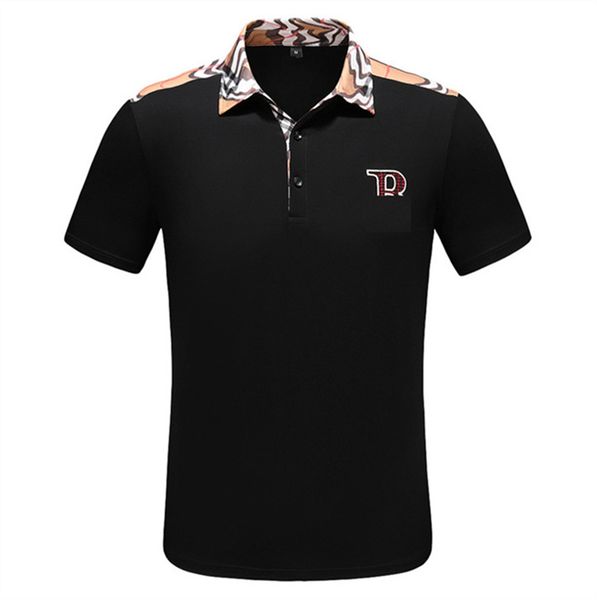 

the new men's designer polo shirt fashion high qual en polos shirts print casual short sleeve t-shirts turn-down collar clothing m-3xl, White;black