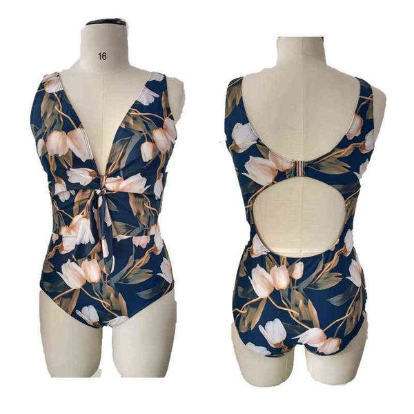 

women's 2022 swimsuit one-piece large fat woman printed, White;black