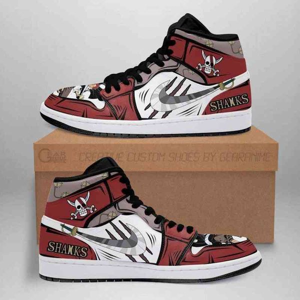 

shanks sword sneakers yonko skill anime shoes fan, Black