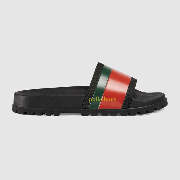 

designers slides womens slippers fashion luxurys floral slipper leather rubber flats sandals summer beach shoes loafers gear bottoms, Black