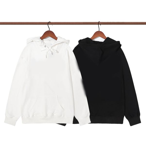 

mens designer hoodie fashion men women designer hoodies blue orange purple streetwear hooded sweatshirt for male size2022, Black