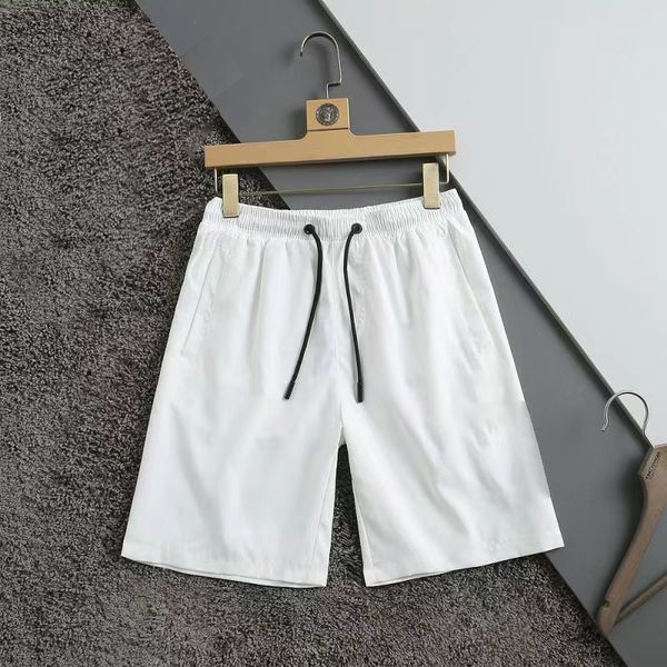 

mens designer clothes men's shorts pants casual jogging fitness elastic short printed trousers with loose loops and hip-hop shorts summ, White;black