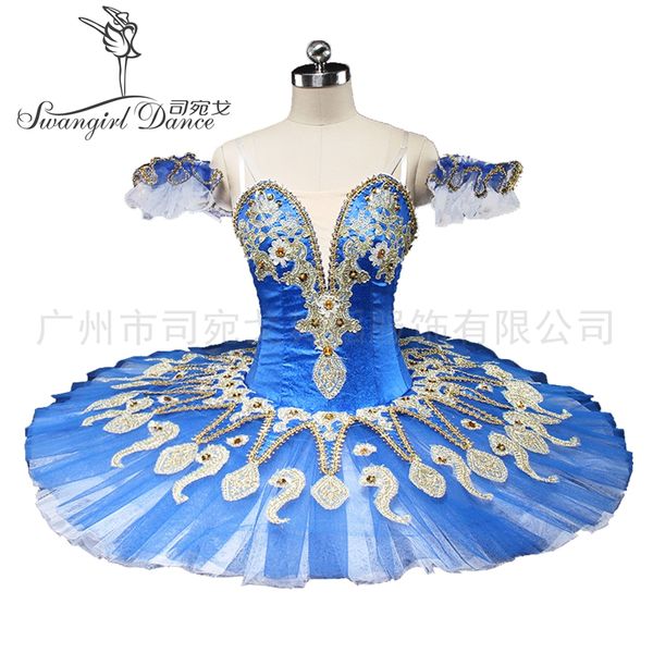 Blue Swan Lake Women Sugar Plum Fairy Tutu professionale per ragazze La bella addormentata Tutu di balletto classico Costumi di scena Concorsi BT9134C