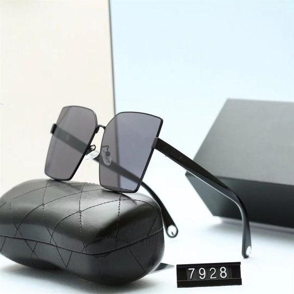 

feminine fashion sunglasses square summer style full frame uv-protected sunglasses come with box290l, White;black