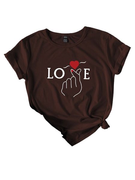 

gesture & letter graphic tee v4ex#, White