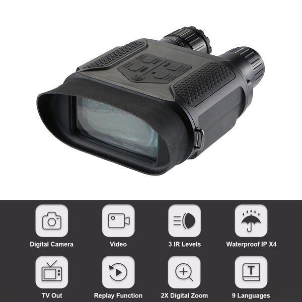 7x31 NV400B Инфекция цифрового охоты на ночное зрение бинокль 2,0 LCD Tactical Day Night NV Goggles Телескоп IR Бинокулярная камера видео -регистратор охотник