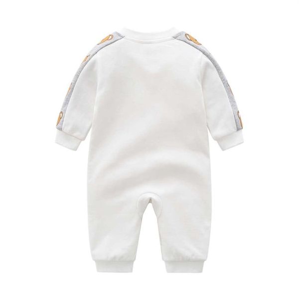 

hight quality baby romper infant newborn cartoon bear cotton rompers onesies jumpsuit jumpsuits children designers clothes kids bo309m, Blue