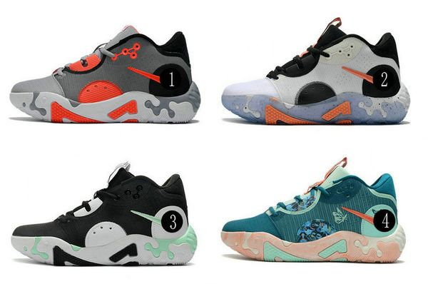 

2022 boots pg 6 ep basketball shoes infrared men trainers shoe low men' shoes wear-resistant and shock-absorbing sports sneakers, Black