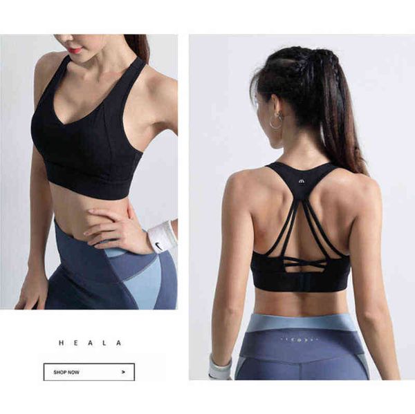 

lulu bras nd sports underwear women's adjustable breasted fitness vest beautiful back yoga suit lu-wx07 na57, Red;black
