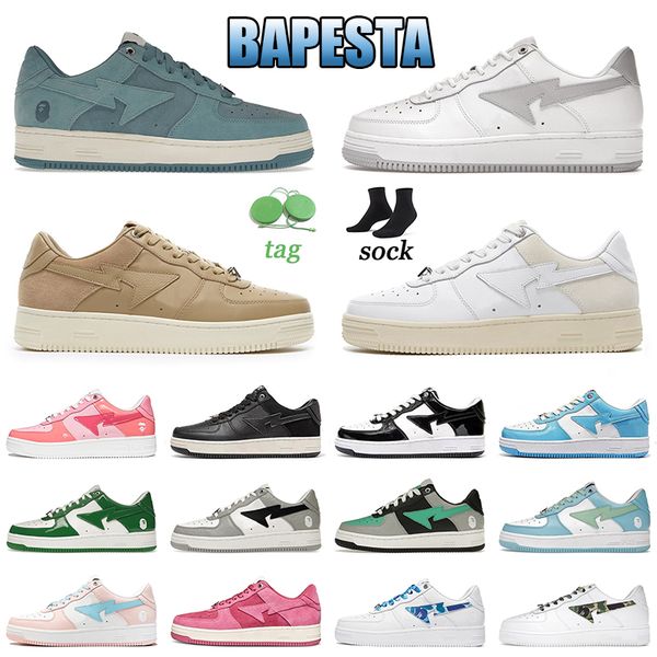 

women mens a bathing baped sta sk8 casual shoes bapesta designer sneakers abc camo pink wheat red pastel pack green white black suede off pl
