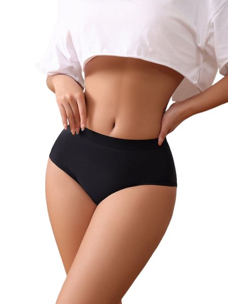 

solid no show panty n5ze#, Black;red