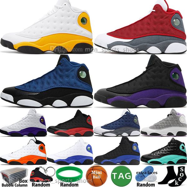 

brave blue red flint bred hyper royal 13 13s mens basketball shoes del sol court purple houndstooth black cat he got game lakers men sports