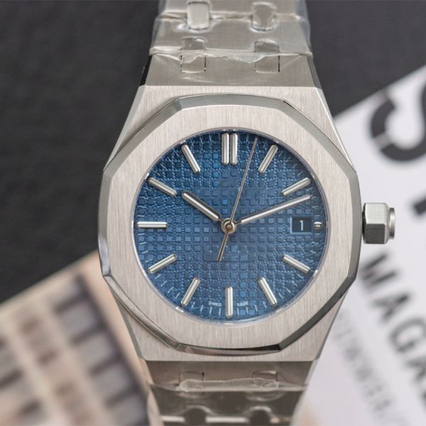 

mens watch automatic mechanical watches 40mm men classic wristwatch sapphire wristwatches montre de luxe life waterproof, Slivery;brown
