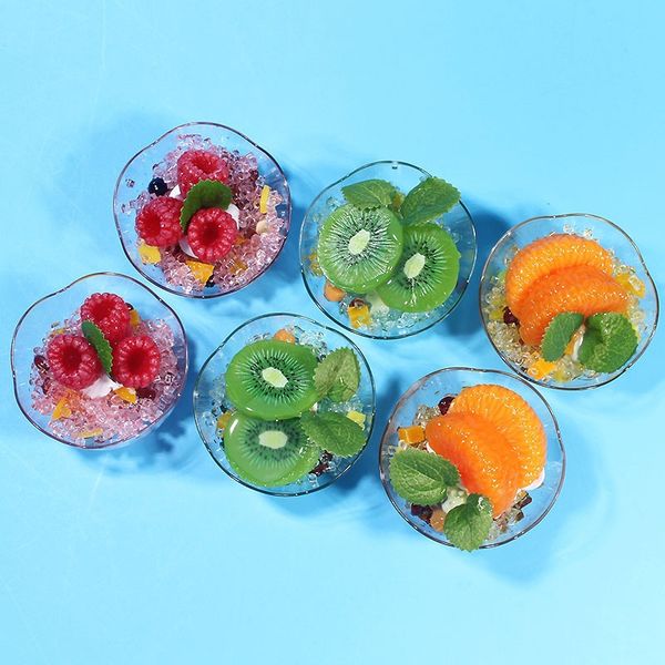 

6 pcs transparent dessert cake miniature decorative objects diy accessories 122774