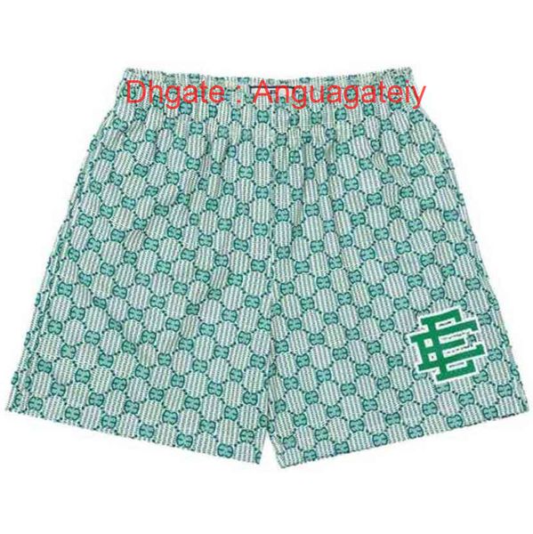 

luxury fashion men's brand eric emanuel shorts ee summer basic short designers new york city skyline loose fitness beach breathable wom, White;black