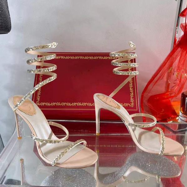 

pearl crystals embellished stiletto heels sandals 95mm rhinestone black evening shoes women high heeled luxury designers wraparound dress sh