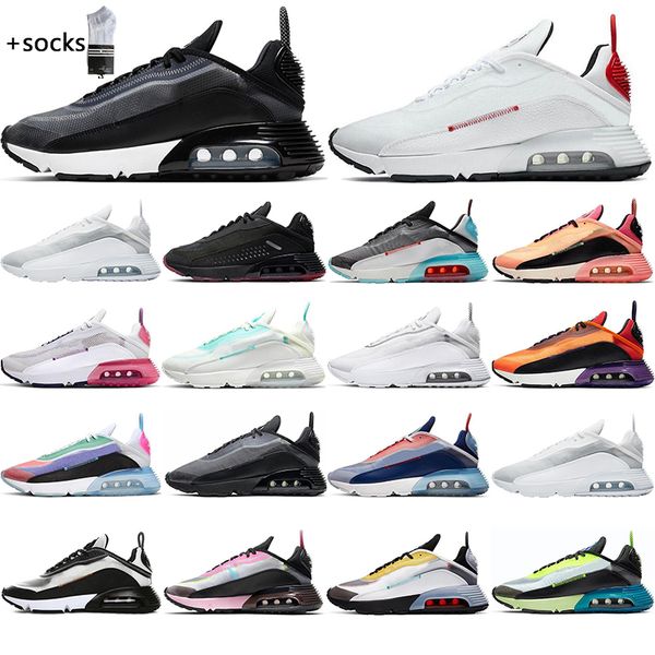 

with socks 2090s running shoes women men black anthracite be true aurora green magma orange pure platinum mens trainers womens breathable sp, White;red